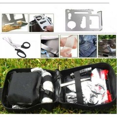 Survival Kit – 250Pcs Gear with Molle System Compatible Bag & Emergency Tent