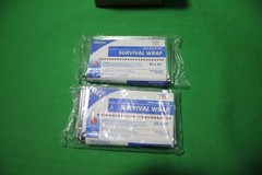 (2 Pack) HONEYWELL NORTH 045036 Survival Wrap Blanket,Silver,52In x 84In