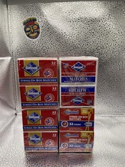 Lot Diamond Strike On Box Matches 10 & 12 Packs Sealed USA Made 42 Boxes
