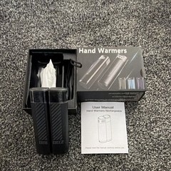 Rechargeable Electric Hand Warmers 2-Pack Black w/ USB Cable & User Manual