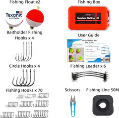Mini Survival Fishing Kit Small Emergency Fishing Tacklebox Pocket Outdoor Fishi