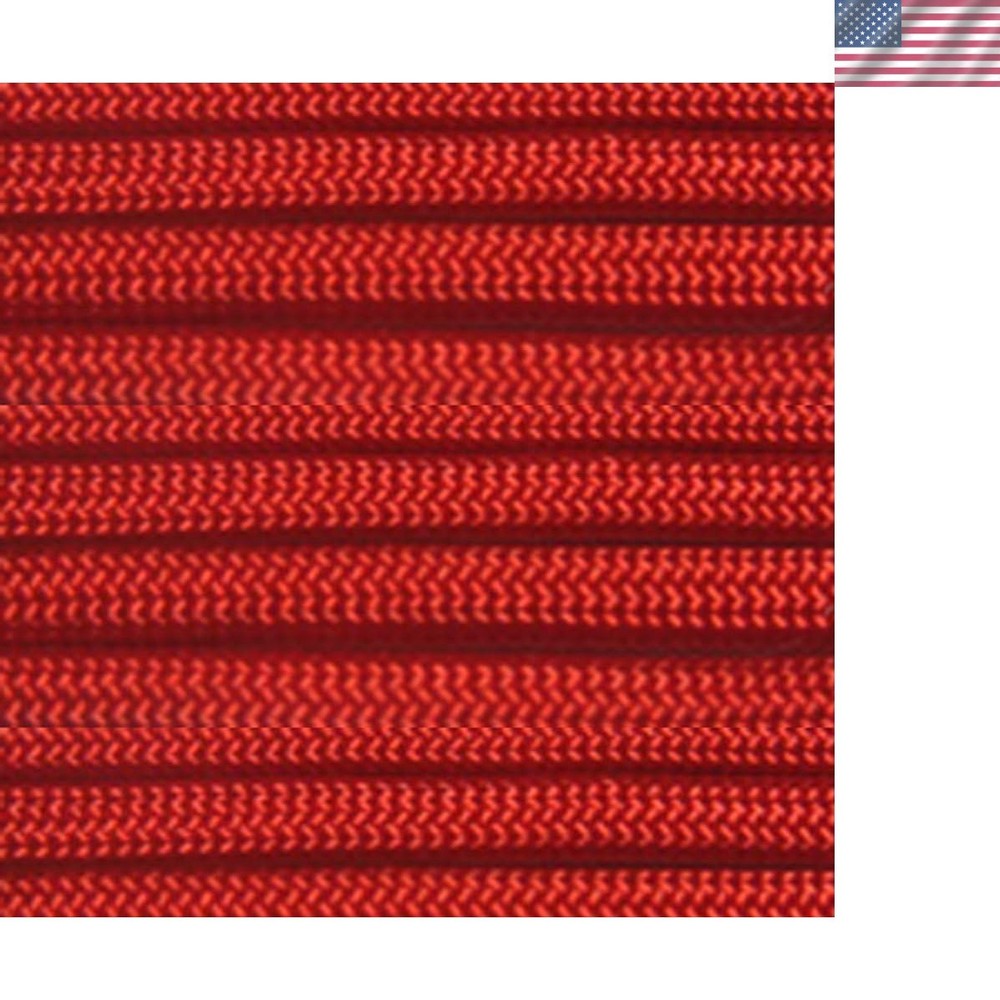1000 Foot Spools of 550 Type III 7 Strand Paracord Imperial Red 1000 Foot Spool