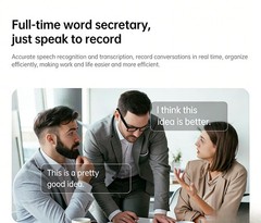 Bluetooth smart glasses multi-functional, UV protection, AI translation