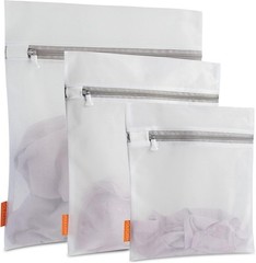 3-Pack Premium Mesh Laundry Bags – Large/Medium/Small with Sturdy Zippers for