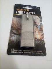 MAGNESIUM FIRE STARTER EMERGENCY FLINT SURVIVAL CAMPING FREE SHIPPING