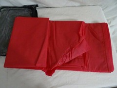 Emergency Rain Poncho in carry pouch Burgundy One size Adult NEW