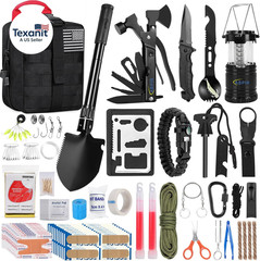 170 PCS Survival Kits, Survival First Aid Kit with Essential Survival Gear Emerg