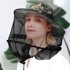 Foldable Cap Sun Shade Jungle Hiking Anti-Mosquito Fishing Bee Nets Hat Outdoor