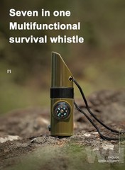 7 in 1 Survival Whistles Survival Whistle Emergency Emergency Whistles with Comp