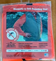 Mosquito And Tick Repelling Vest No Fly Zone XXL Outdoor Camping Gear