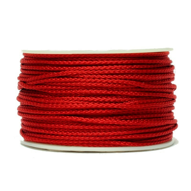 Micro Cord Imperial Red 125 FT USA MADE & SELLER same day shipping