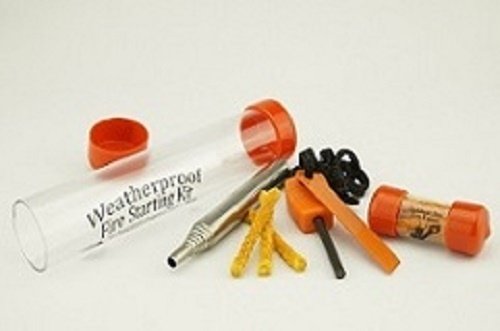 EOG Weatherproof 3-Piece Fire Starting Kit Emergency Survival Camping Hunting