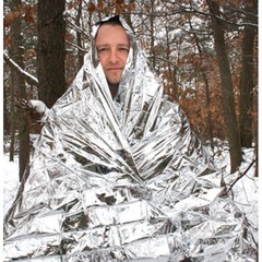 Silver Reflective Emergency Thermal Blanket Mylar Safety First Aid Survival