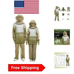Luxurious Mosquito Protection Suit: 6-Piece Lightweight Outdoor Set – Green