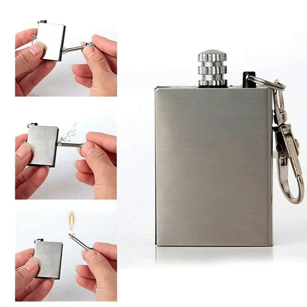 3 Lighter Flint Magnesium Emergency Fire Starter Camp Survival Refill Waterproof