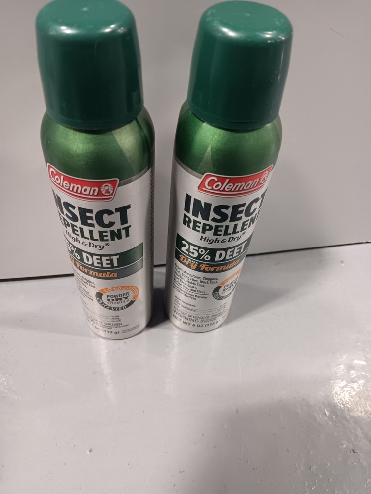 2PK Coleman 25% DEET High & Dry Insect Repellent, Unscented 4 Oz 368093075146VL