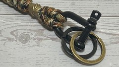 Sparrow’s Keychain Paracord Lanyard David Jones Brass Bead