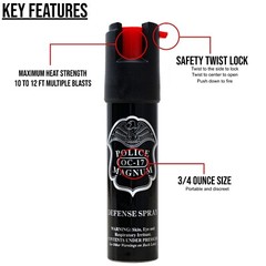 20 Police Magnum Bulk Pepper Spray .75oz Safety Self Defense Security Protection