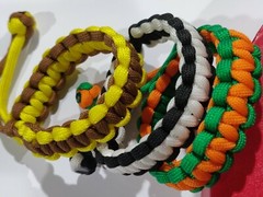 3 PACK HANDMADE UNISEX MAD MAX FURY ROAD STYLE 550 PARACORD BRACELETS