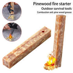 2Pcs Pure Natural Ignition Matches Pine Wood Kindling Matches Outdoor Fire Makin
