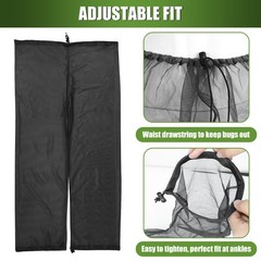 Mosquito Bug Suit Full Body Mesh Hood Jacket Pants Gloves Socks Hunting Fishing