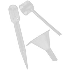 4 Sets Transparent Plastic Perfume Dispenser Tools for Sample Bottles
