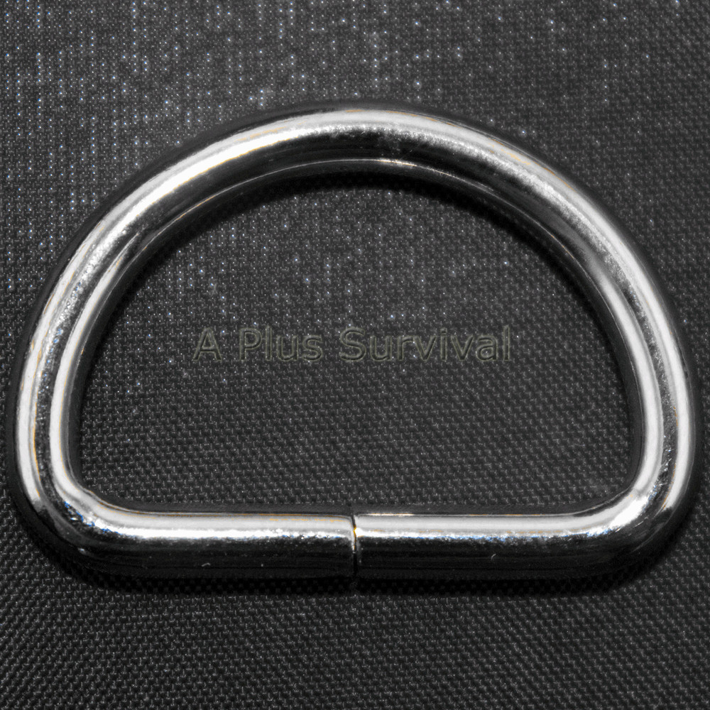 Lot of 100 Metal Welded 1″ D-Ring Paracord Bracelets Dog Pet Collars Leashes