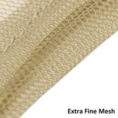 Nylon Mosquito Face Netting 3 Pack Khaki Outdoor Bug Mesh Nets Over Hat