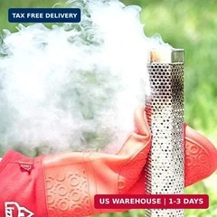 LIZZQ Premium Pellet Smoker Tube 12″ (Set of 2) – 5 Hours of Billowing Smoke, Ho