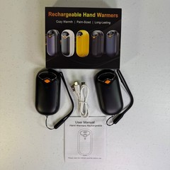 2 Pack Rechargeable Hand Warmers 7000mAh – Magnetic Portable Electric Heaters