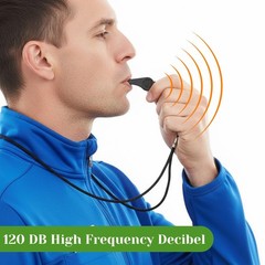 100 Pcs Coach Whistle with Lanyard, Plastic Emergency Whistle Bulk Loud Sound…