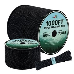 Wedotu-750LB Rope-100ft/500ft/1000ft-4MM-9 Strand Parachute Spool Cord Ideal …