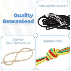 Paracord Bracelet Kit 40 Colors, 10 Feet, Complete Accessories for Making Br…