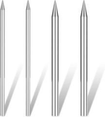 4 Pcs Paracord Lacing Needle Tools 2 Size Stainless Steel 550 Paracord FID Lacin
