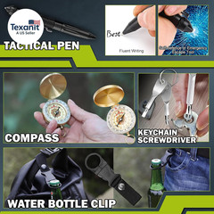Survival Kit 17 in 1, Survival Gear and Supplies for Adult Teen Men, Survival Ca