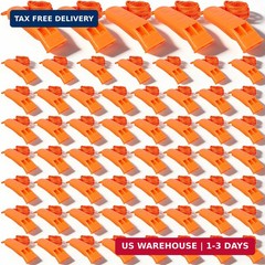 60 Pack Emergency Whistles with Lanyard | 120dB Loud Survival Whistles for Safet