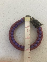 Paracord Bracelet brass Dragon Head clasp fantasy steampunk