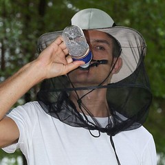 Outdoor Mosquito Head Net Bucket Hat – Unisex Sun Cap for Hiking Camping