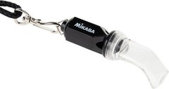 Mikasa Volleyball Referee Hexagon Sports Whistle Black WH5 with Strap 1979 NEW