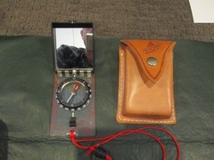 Silva Ranger Type 15 Compass w/ Leather Case/Pouch & Lanyard
