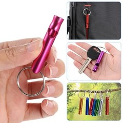 Sibba 100 Pcs Emergency Whistle Survival Loud with Keychain Rescue Signaling
