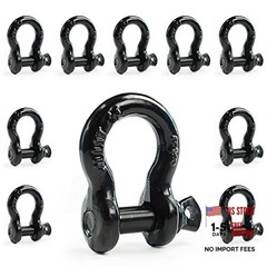 1/2″ D Ring Shackles, Bow Clevis Shackle with Screw Pin Clevis, 2 ton Working
