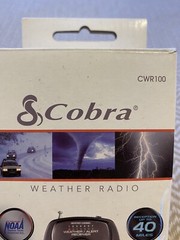 Cobra Weatherband CWR100 Portable Emergency Weather Radio with Box-NEW!!!!!