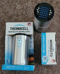 2 Thermacell Patio Shield Mosquito Repellers 96hr refill pk 24 Mats 8 Cartridges