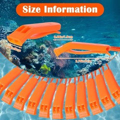 Caeuiciw 100 Pack Emergency Whistles with Lanyard Safety Whistles Loud Blast …