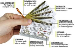 ReferenceReady Outdoor Knots Pocket Guide – Waterproof Sized, Brown