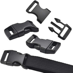 60 Pack 5/8″ Paracord Clips, Curved Paracord Buckles, Plastic Side Release Buckl