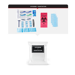WSK Essential Survival Kit for Up To 4 People plus Rolling Bag w First Aid Kit