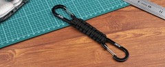 Carabiner Keychain,Paracord Keychain Small Aluminum Clip D Ring for Camping,