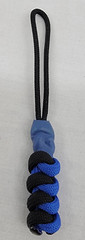 Paracord ~ Blue & Black ~ Zipper Pull/Knife Lanyards/Key Fob/Tool Keeper ~ 11